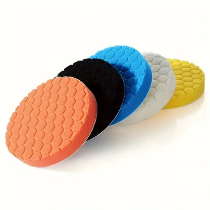 5pcs Hex Polishing Buffing Pads - 6" Face